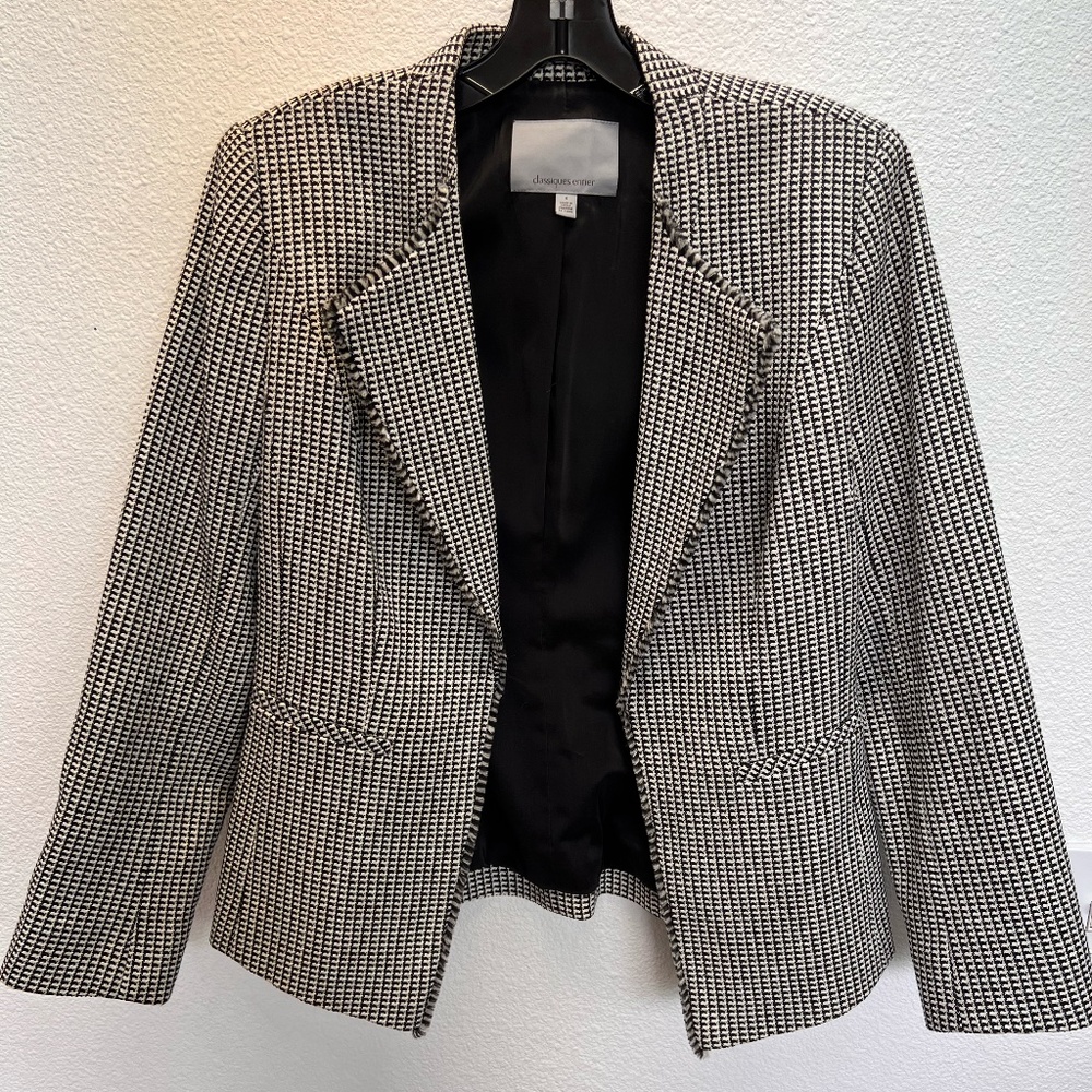Classiques Entier black/white open blazer
